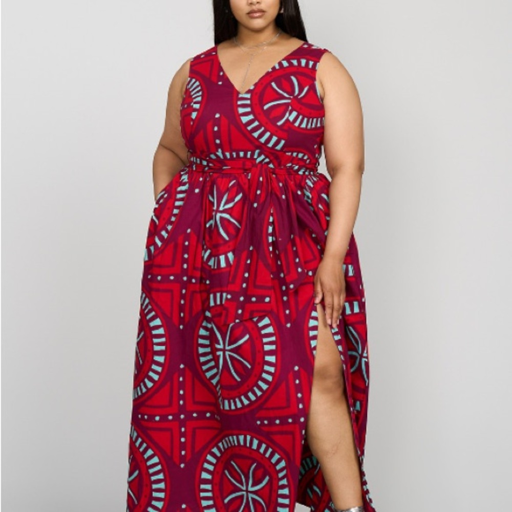 Women's African/BOHO Print Maxi Dress NWT